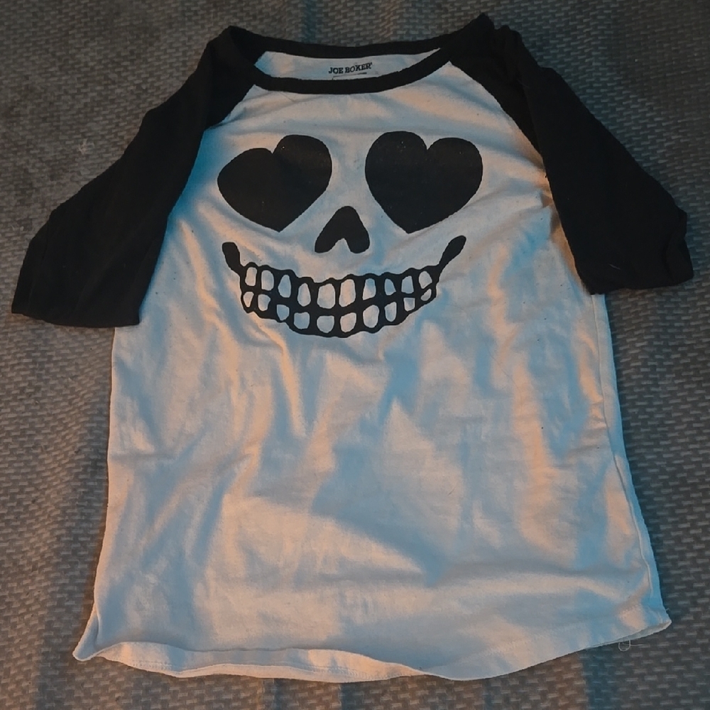 Joe Boxer Skull Heart Raglan Tee